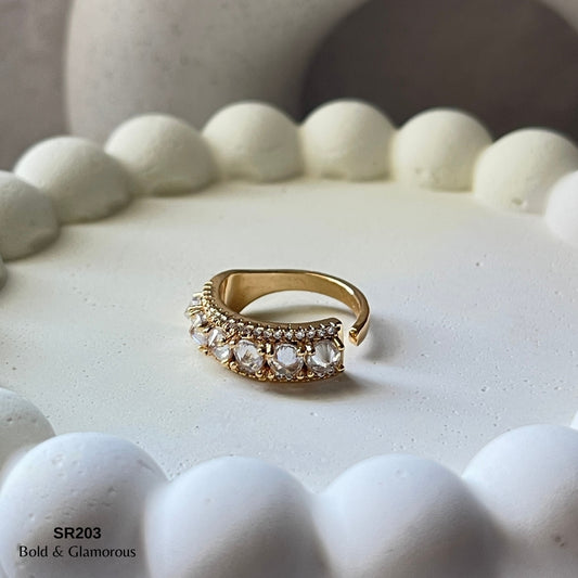 Stone Ring | SR203 | Davis | Gold