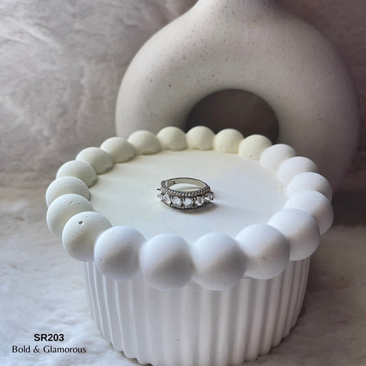 Stone Ring | SR203 | Davis | Silver