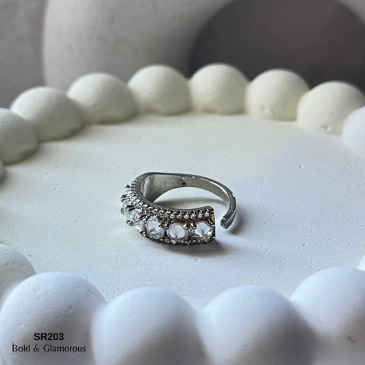 Stone Ring | SR203 | Davis | Silver