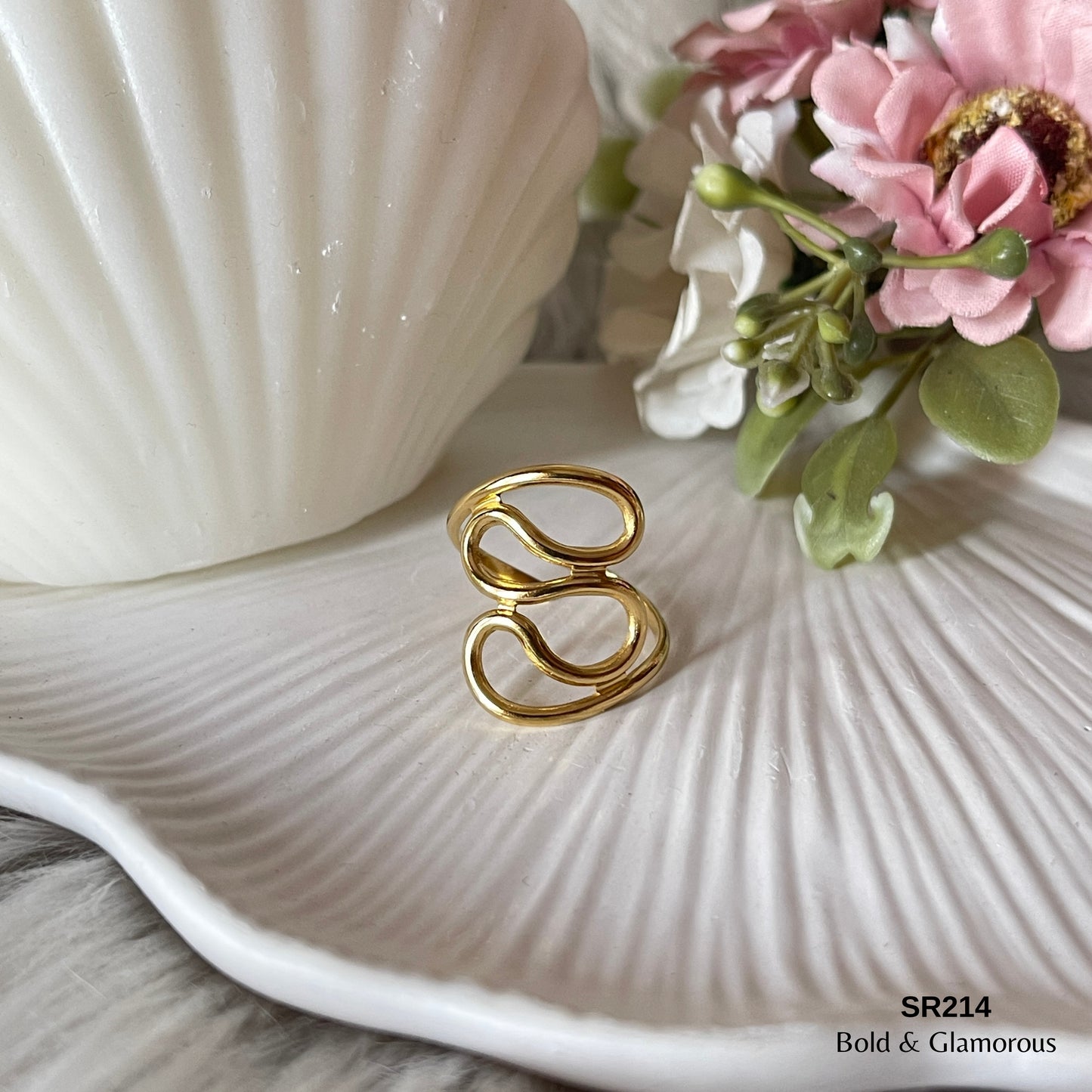 Statement Ring | SR214 | Gold