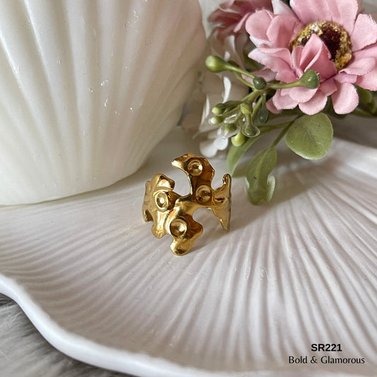 Statement Ring | SR221 | Gold