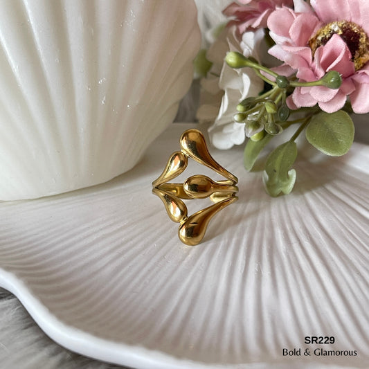 Statement Ring | SR229 | Gold