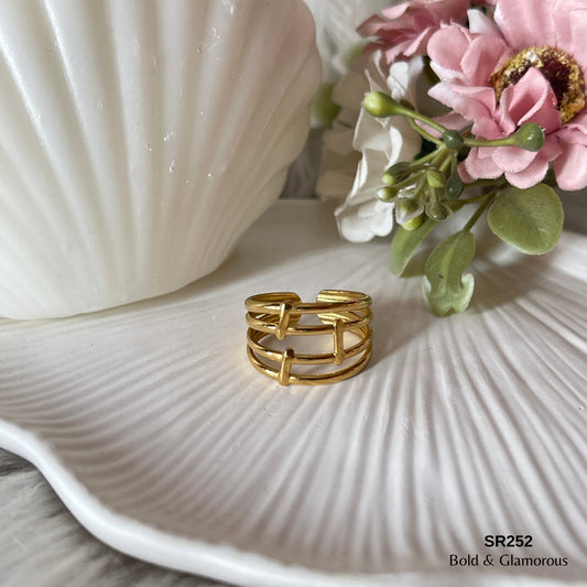 Statement Ring | SR252 | Gold