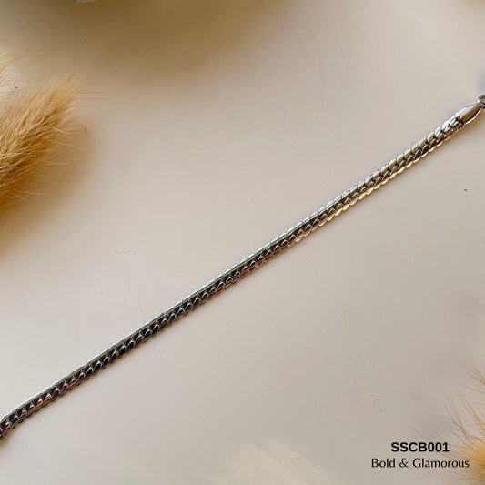 Chain Bracelet | SSCB001 | Mesh Bracelet | Silver