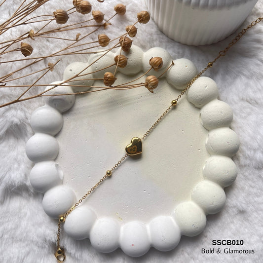 Chain Bracelet | SSCB010 | Solid Heart Bracelet