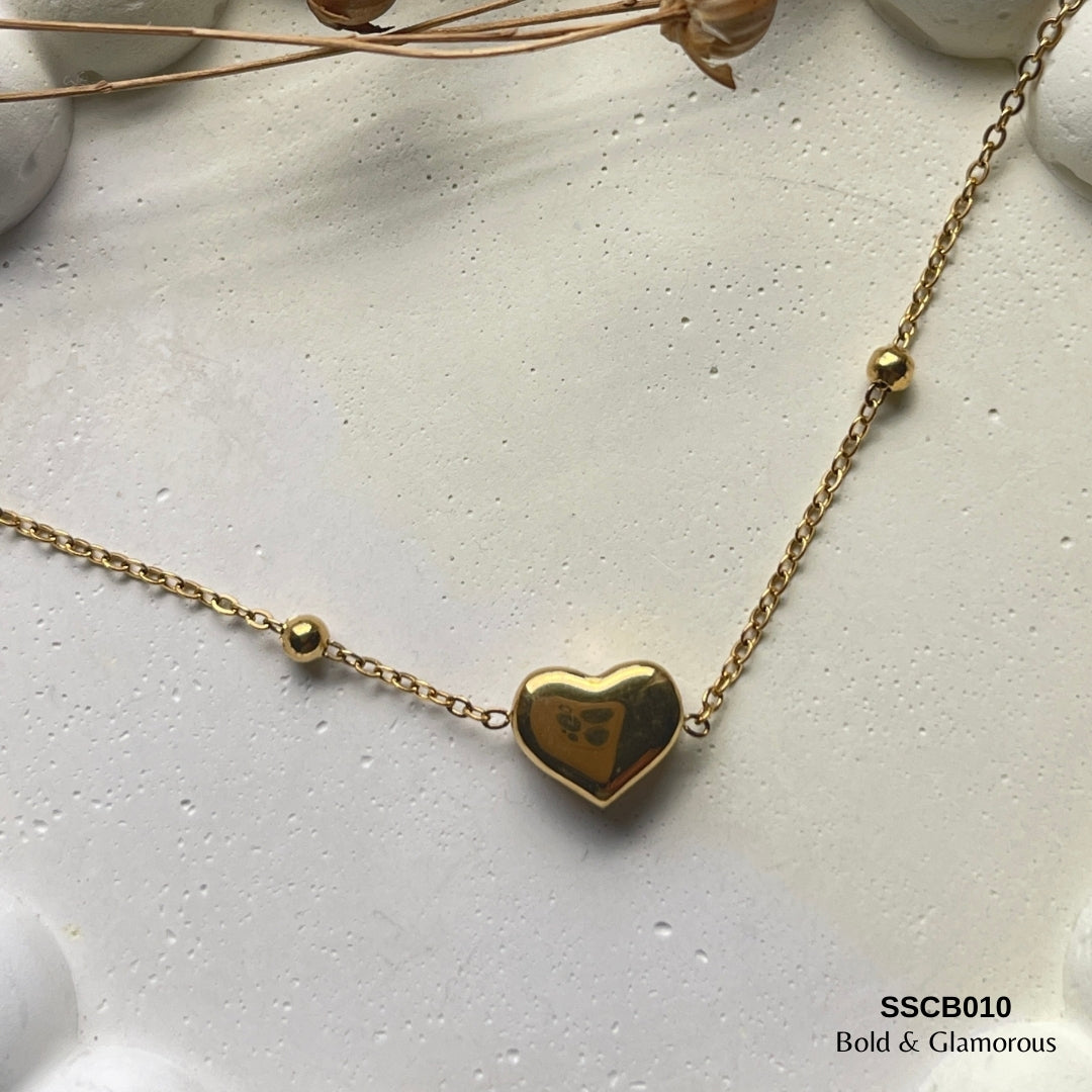 Chain Bracelet | SSCB010 | Solid Heart Bracelet