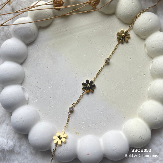 Chain Bracelet | SSCB053 | Daisy Stone