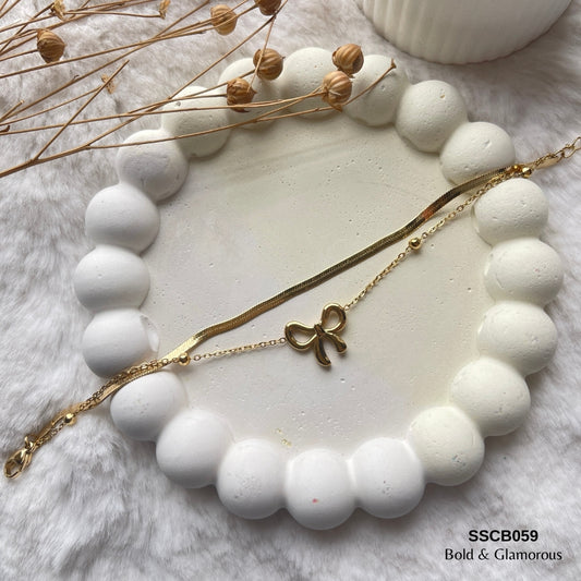 Chain Bracelet | SSCB059 | Layered Bow