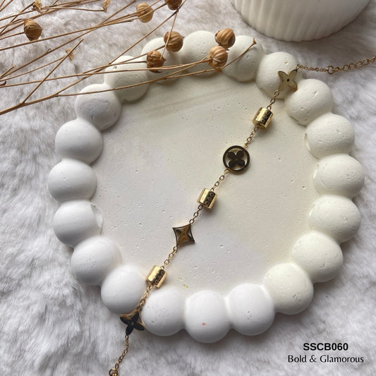 Chain Bracelet | SSCB060 | Geometric Motif II