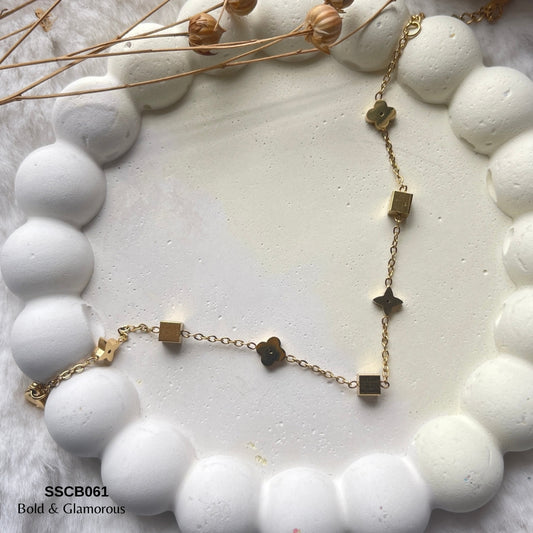 Chain Bracelet | SSCB061 | Geometric Motif III
