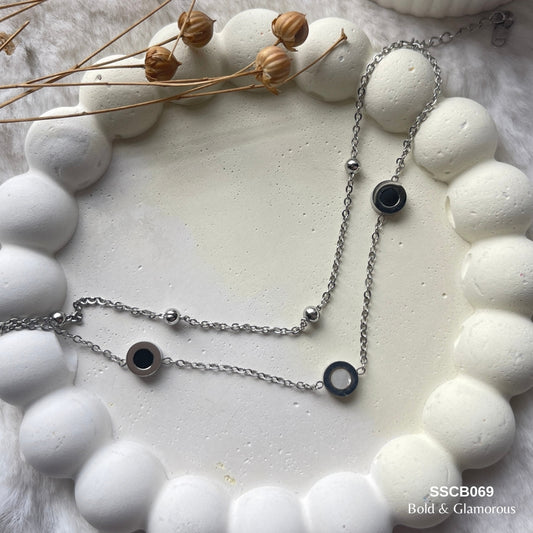 Chain Bracelet | SSCB069 | Double Sided Rounds