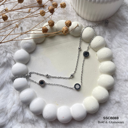 Chain Bracelet | SSCB069 | Double Sided Rounds