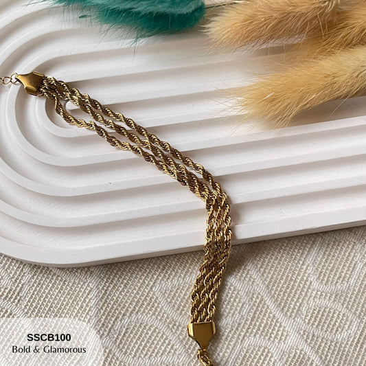 Chain Bracelet | SSCB100 | 3 Layer Twist