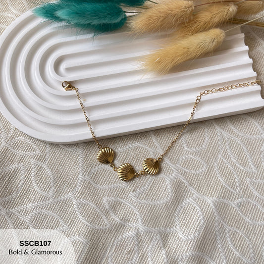 Chain Bracelet | SSCB107 | 3 Shells