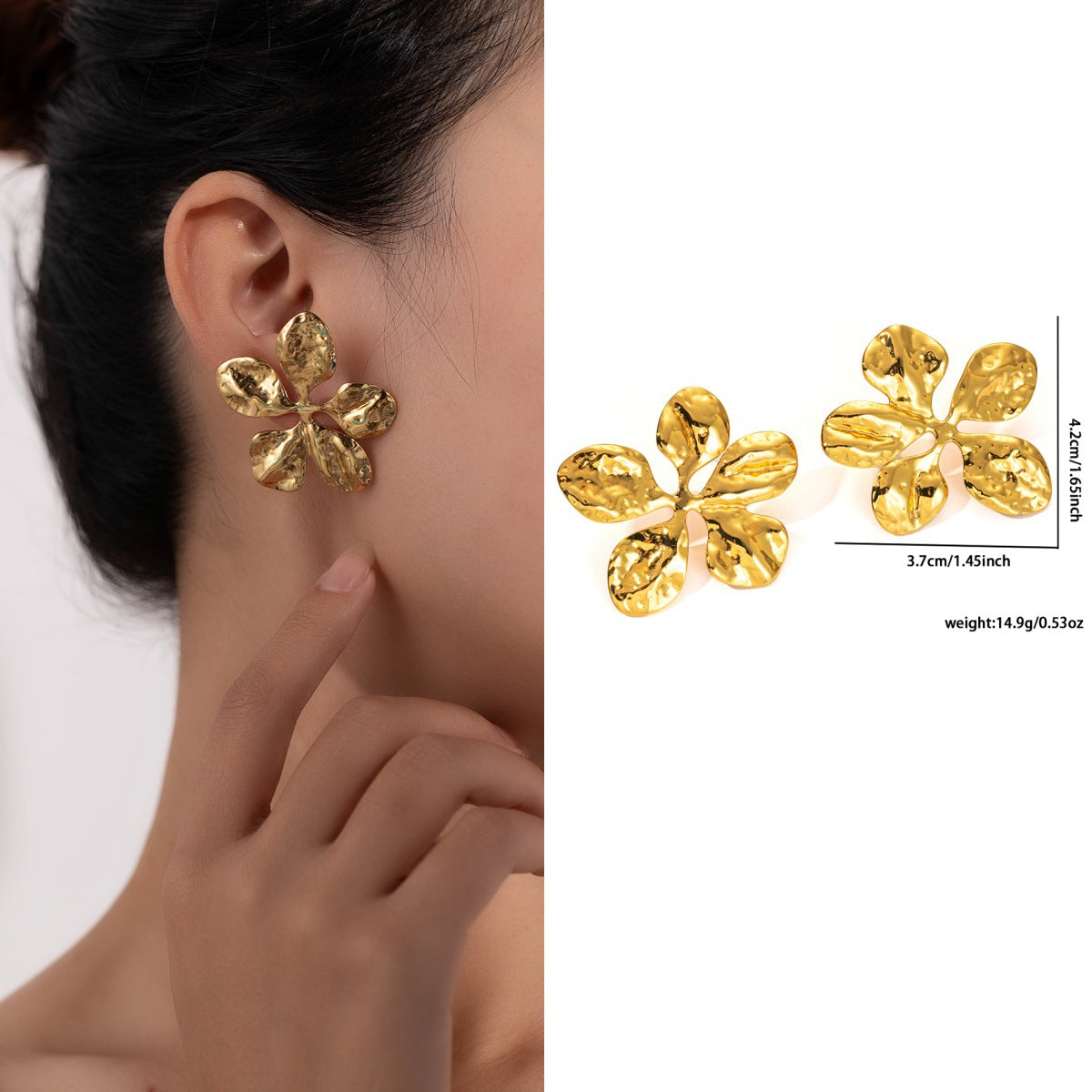 Statement Earring | STE006 | Flower Earring