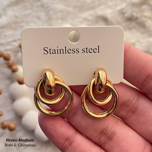 Statement Earring | STE025 | Riven Medium