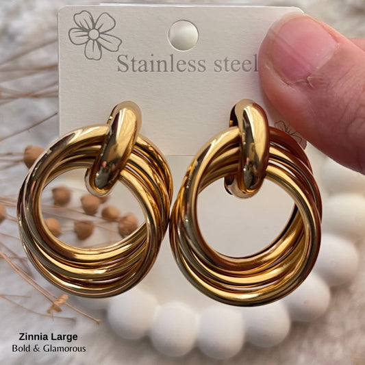 Statement Earring | STE026 | Zinnia (Bigger)