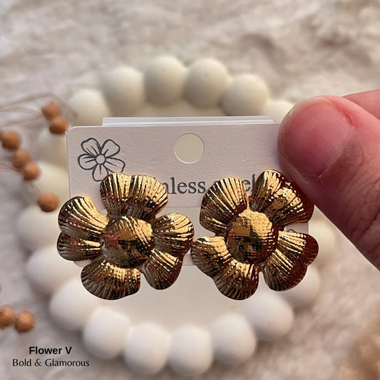 Statement Earring | STE040 | Flower V