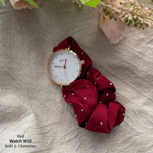 Scrunchie Watch | W10 | Red