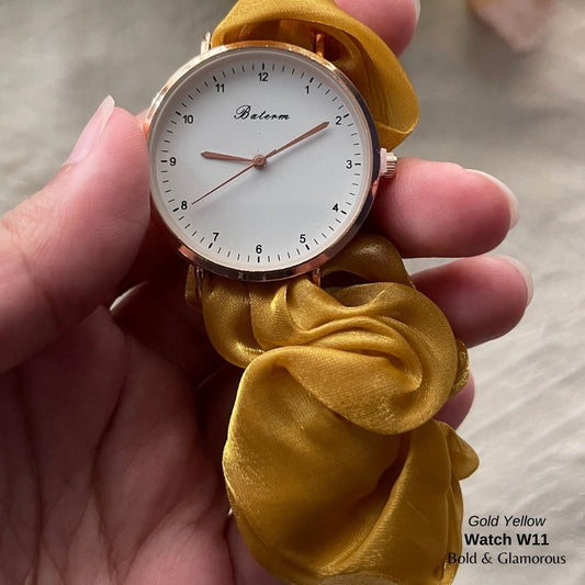 Scrunchie Watch | W11 | Yellow