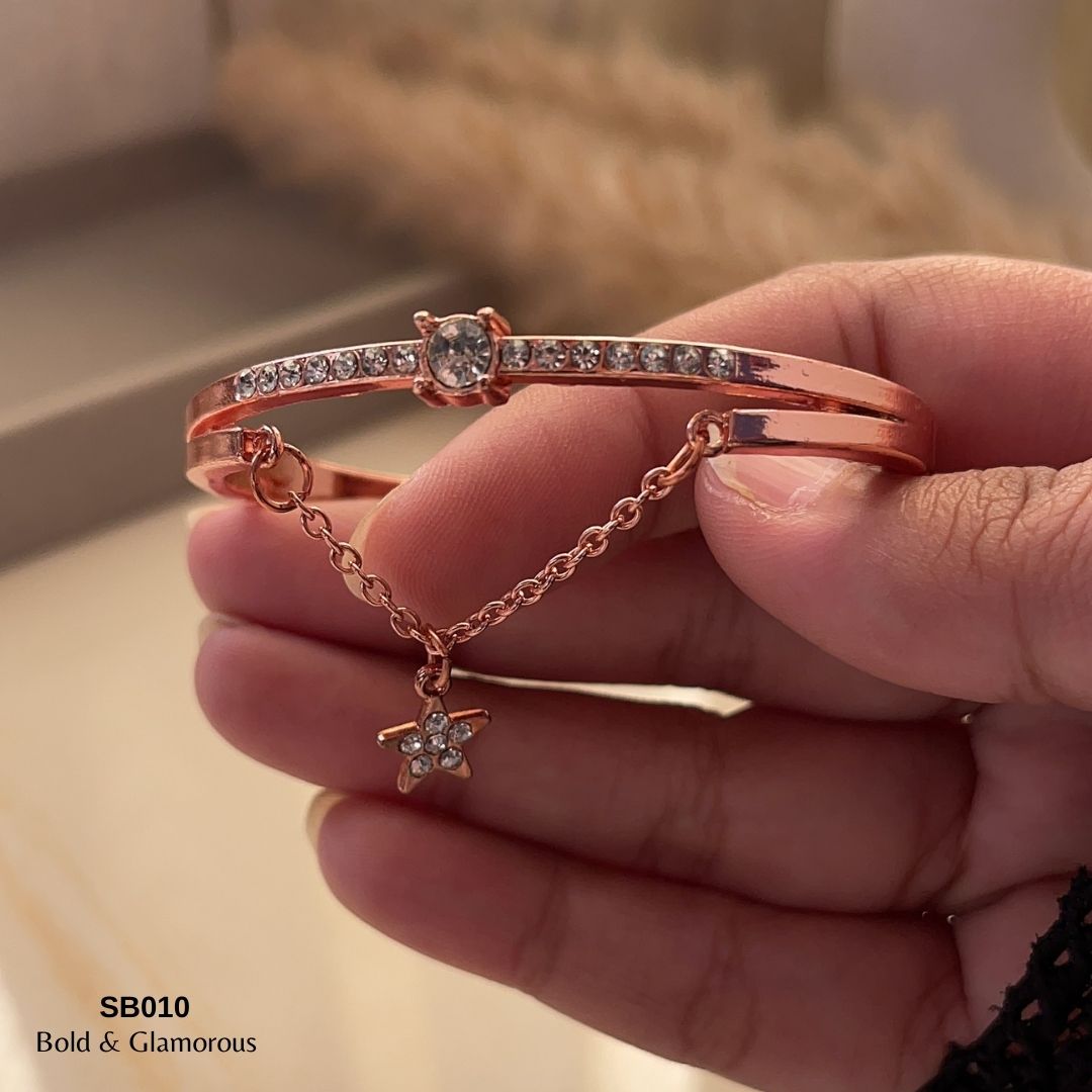 Bangle Bracelet | SB010 | Rose Gold