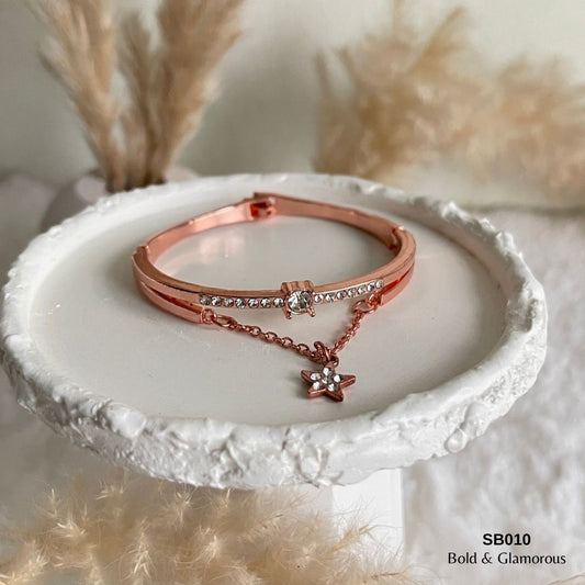 Bangle Bracelet | SB010 | Rose Gold