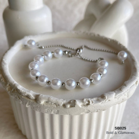 Pearl Bracelet | SB025 | Silver