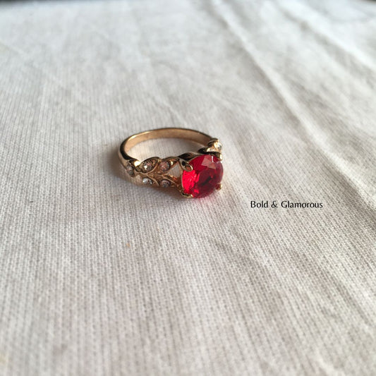Diamond Cut Ring | DCR02 | Blood Red