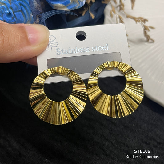Statement Earring | STE106 | Gold