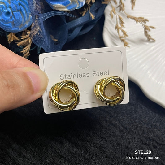 Statement Earring | STE118 | Gold