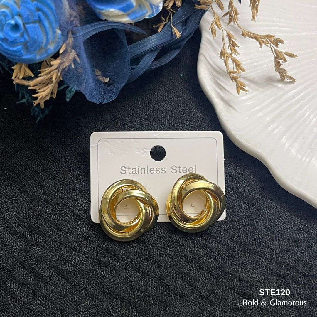 Statement Earring | STE120 | Gold