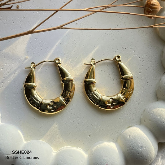 Statement Hoop Earring | SSHE024