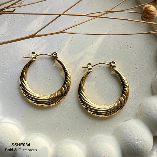 Statement Hoop Earring | SSHE034