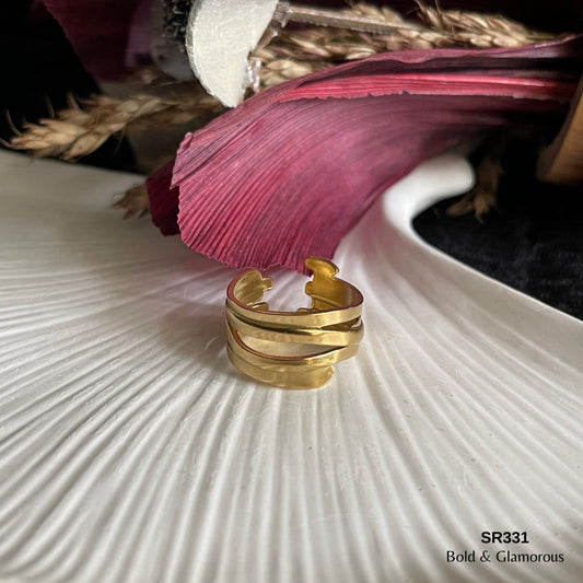 Statement Ring | SR331 | Gold