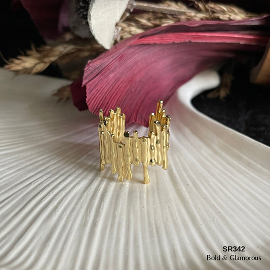 Statement Ring | SR342 | Gold