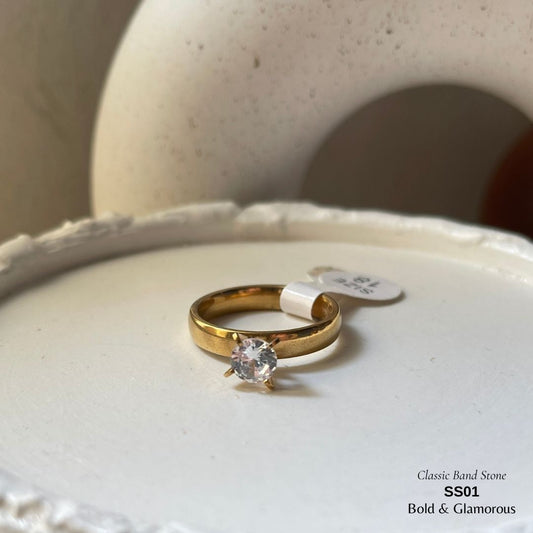 SS Finger Ring | SS01 | Stone-Simple Band