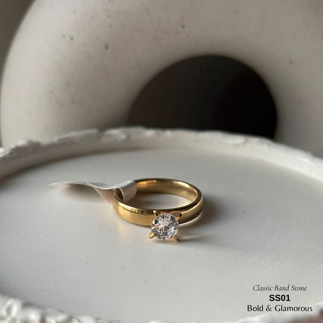 SS Finger Ring | SS01 | Stone-Simple Band