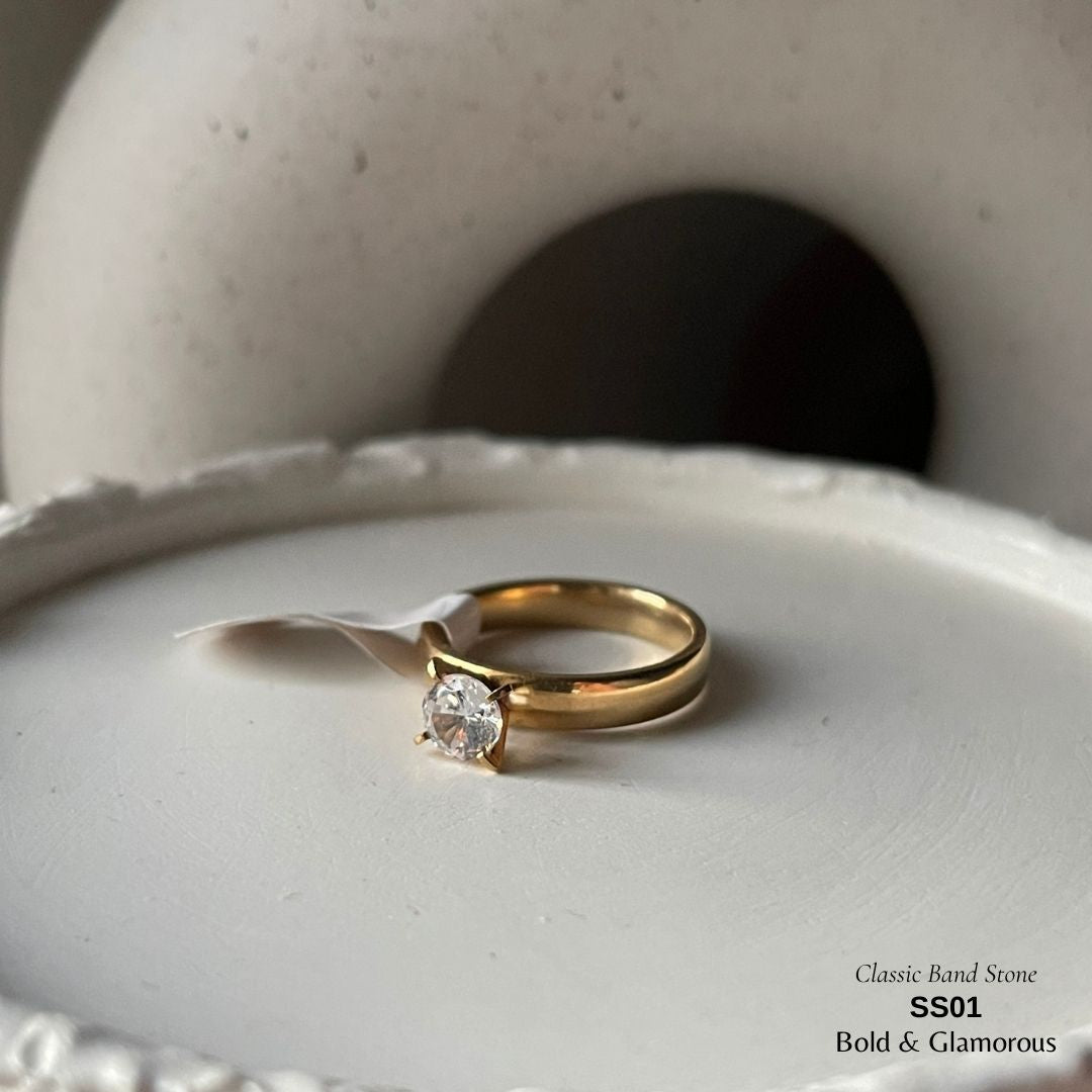 SS Finger Ring | SS01 | Stone-Simple Band