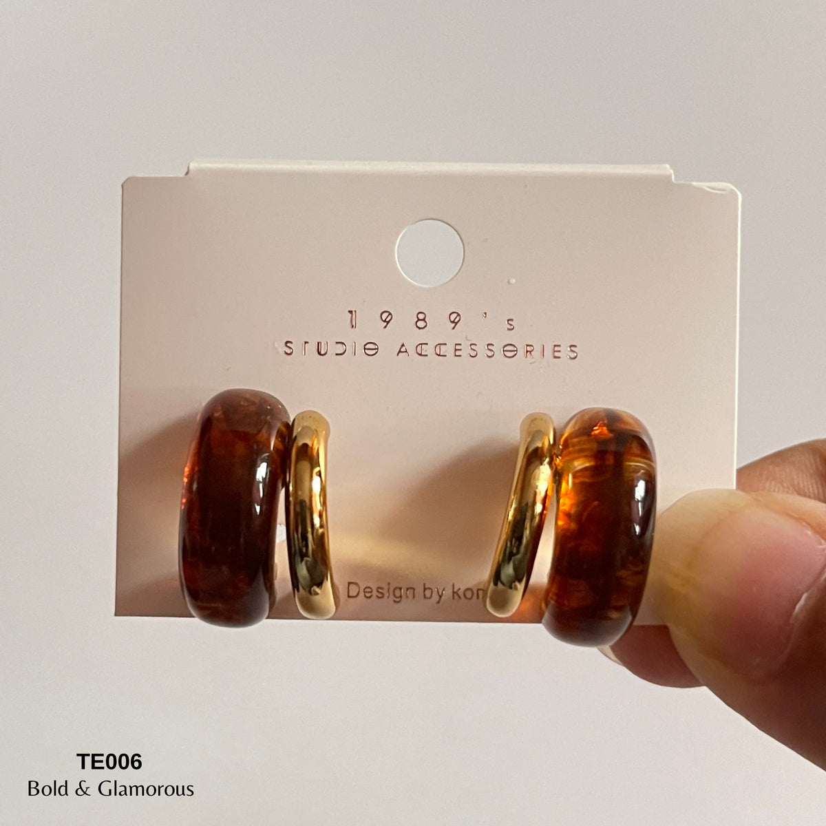 Earring TE006 Brown