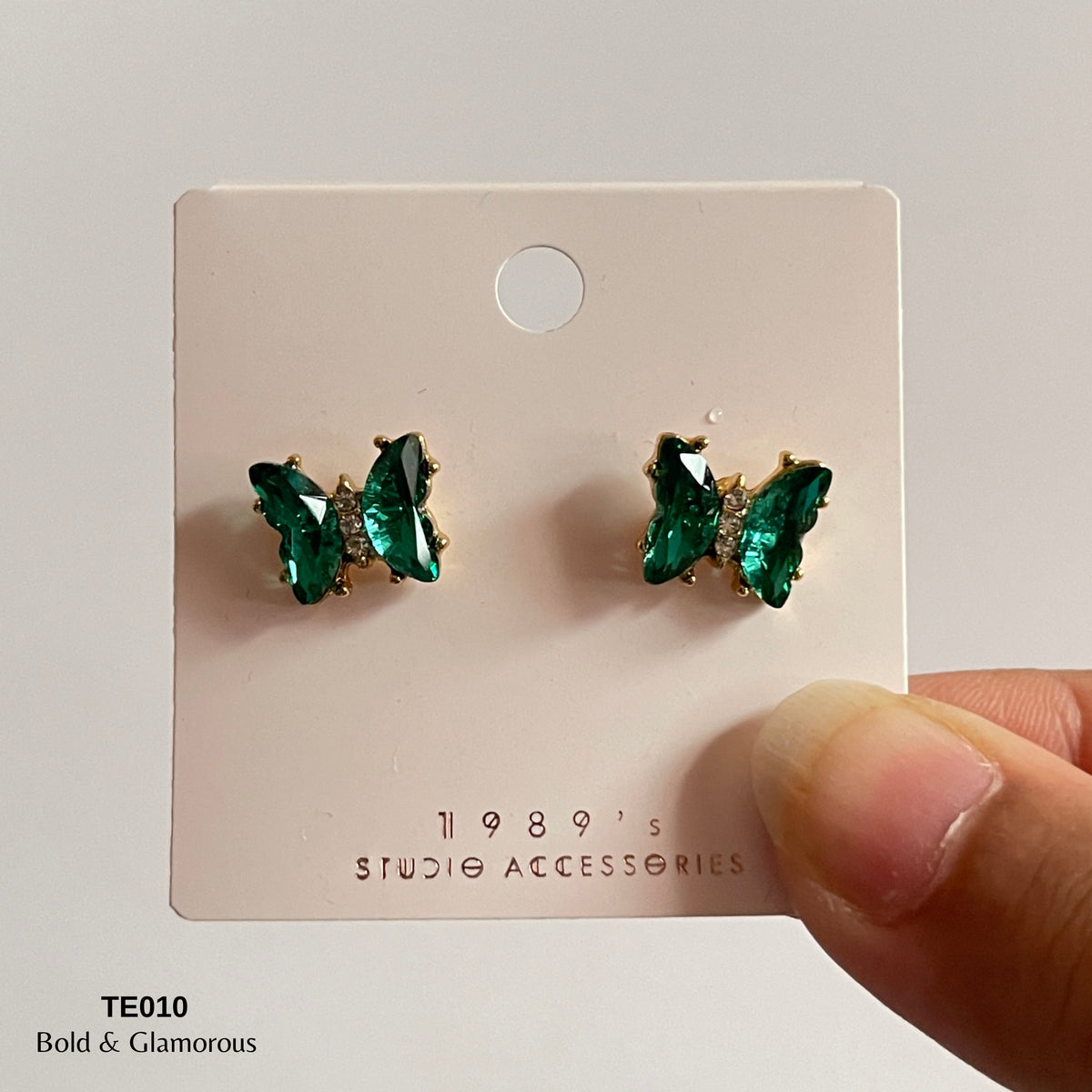 Earring TE010 Green