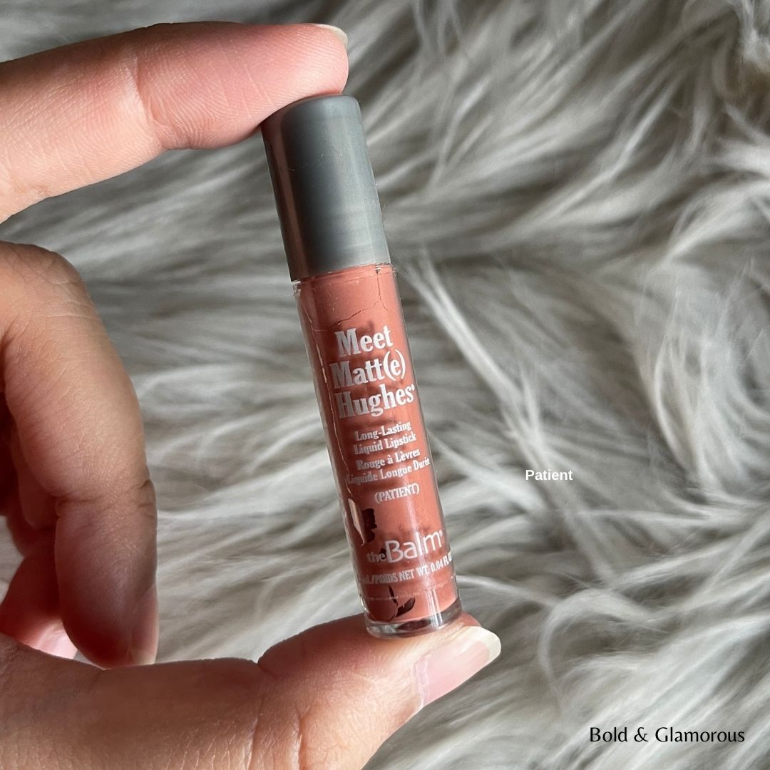 The Balm Meet Matte Hughes Liquid Lipstick | Patient | Mini Bold & Glamorous The Balm Meet Matte Hughes Liquid Lipstick | Patient | Mini Bold & Glamorous
