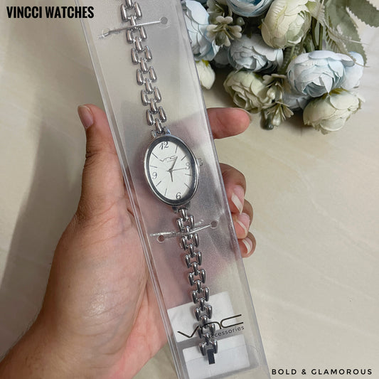 Vincci Watch Oval Metal | VW01 | Silver