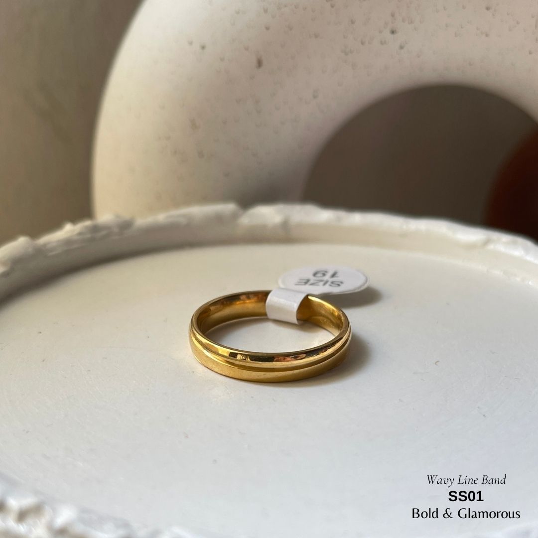SS Finger Ring | SS01 | Wavy Band