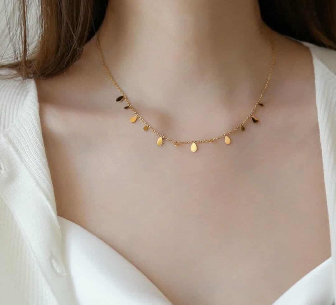 Necklace | SN188 | Dainty Teardrop