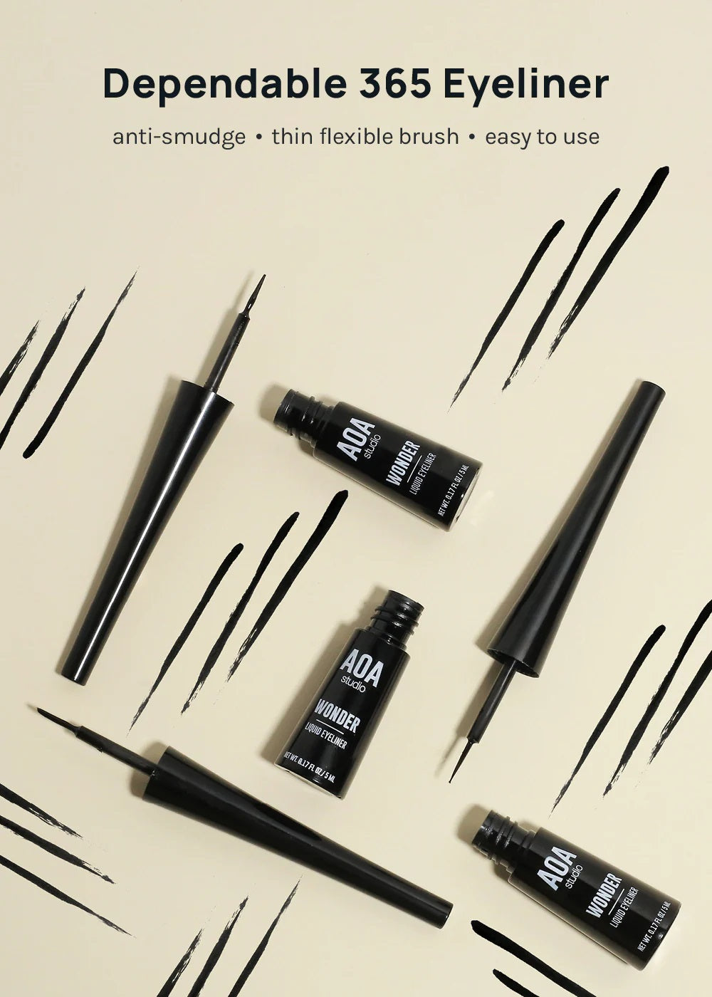 AOA Wonder Liquid Eyeliner | Black