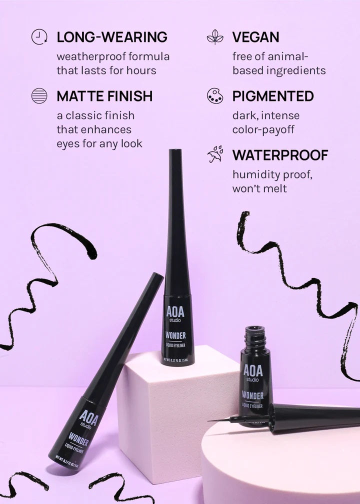AOA Wonder Liquid Eyeliner | Black
