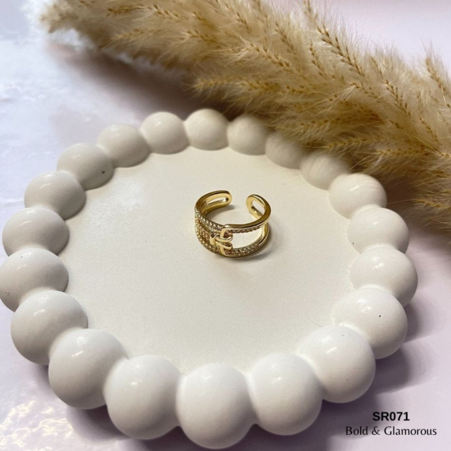 Statement Ring | SR071 | Gold