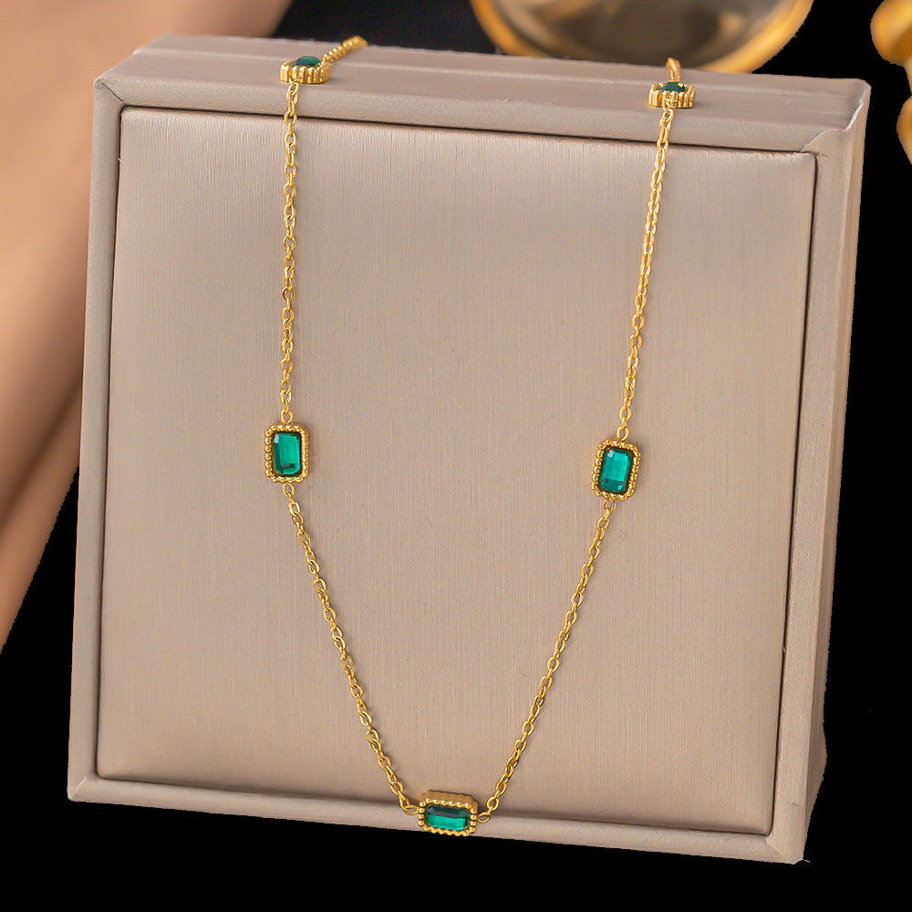 Necklace | SN116 | Green Diamond