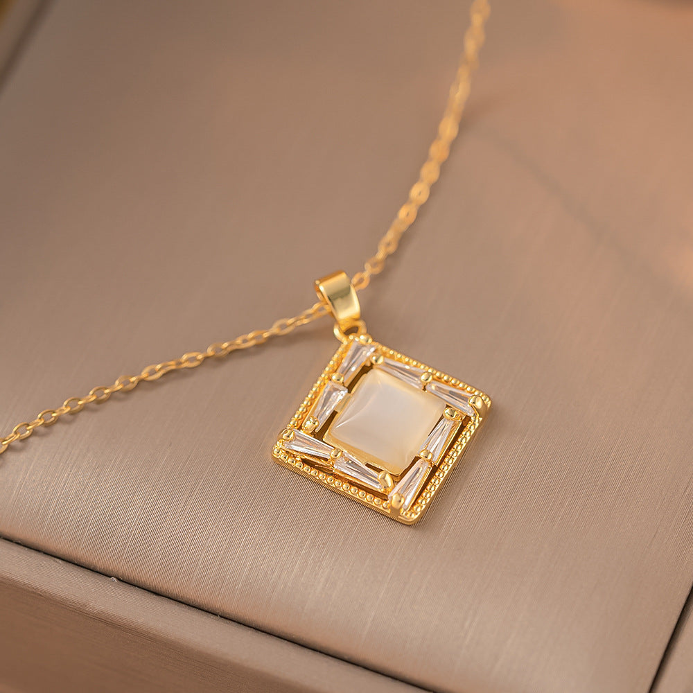Necklace | SN161 | Zircon Rhombus