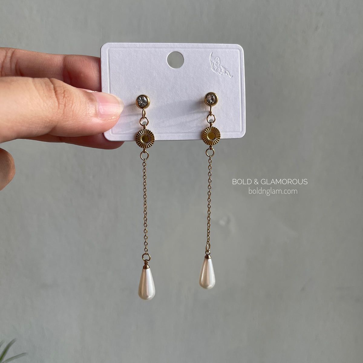 Statement Earring | STE122 | Tassel Pearl